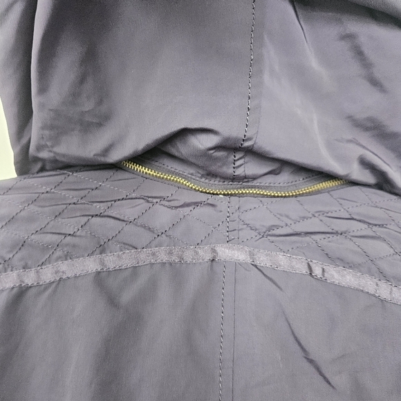 Ted Baker London Purple detachable hood parka rain jacket size 2 - Picture 5 of 11